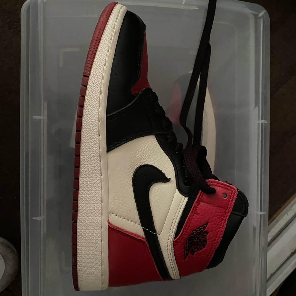 Classic Black and Red Kids Sneakers